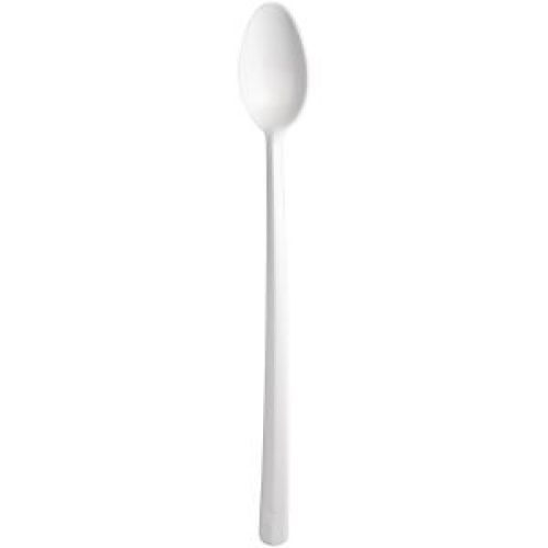 Semi-Oriented Bulk Soda Spoon White Polypro