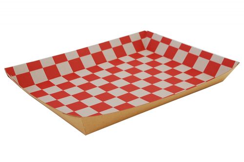 Southern Red Check Lunch Tray 10-1/2x7-1/2x1-1/2 Pack 250 pk
