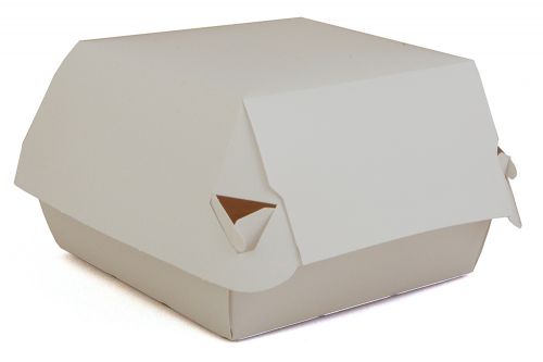 Southern 4-3/8x4-3x8x3-3/8 White Sandwich Container Pack 500
