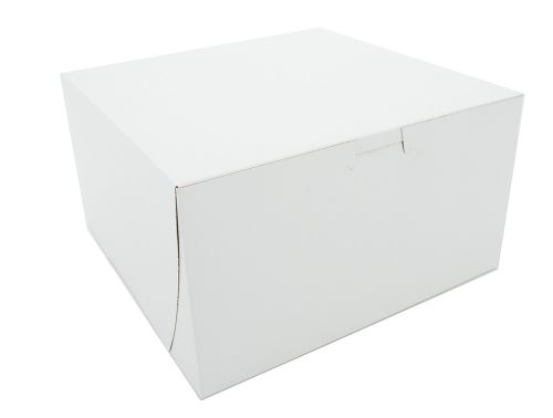 Southern 9x9x5 Lock Corner Bakery Box White CCK 1 Piece Pack 100