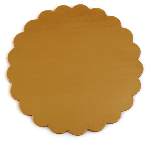 Southern 6 Gold Cake Circle Scalloped Pack 200