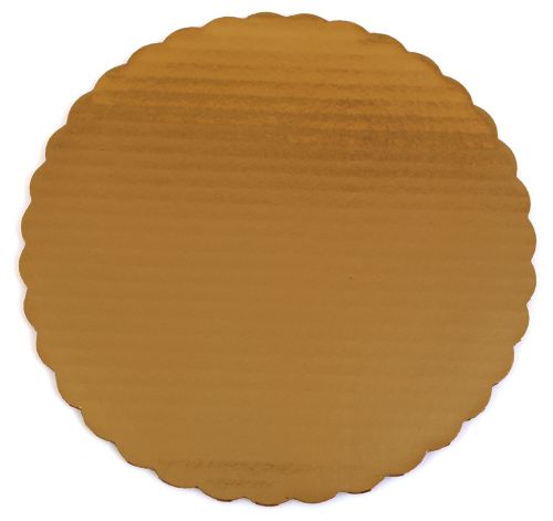 Southern 10 Gold Cake Circle Scalloped Pack 200