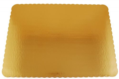 Southern 25x18 Gold Cake Pad Single Wall Scalloped Pack 50