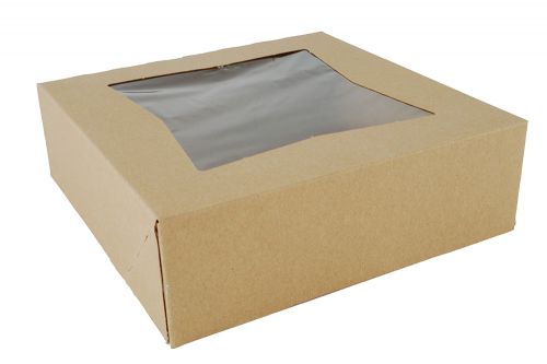 Southern 8x8x2.5 Auto Window Plain Kraft Box Pack 200