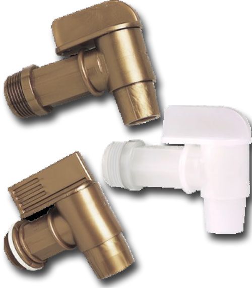 Tolco 2 in Gold Plastic Drum Faucet Pack EA