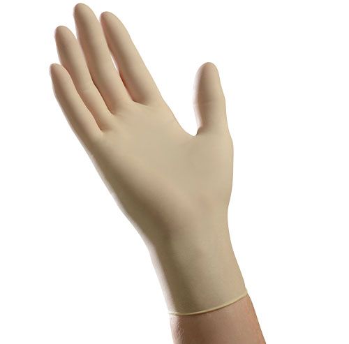 Tradex Medium Latex Gloves Pack 10/100