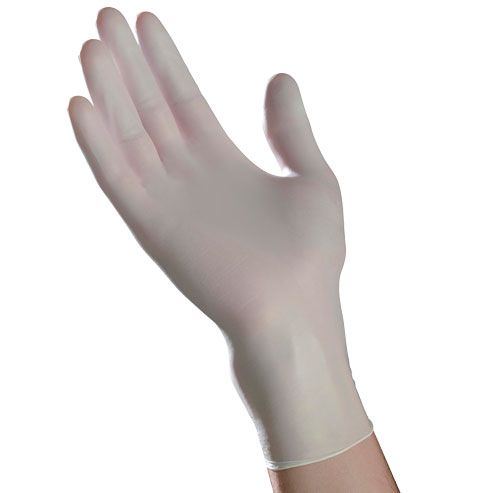 Tradex Stretch White Vinyl Pf Medium Gloves Pack 10 / 100