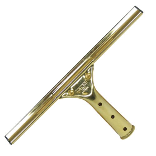 Unger GoldenClip Brass Window Squeegee 16in Pack EA