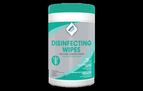 Disinfecting Surface Wipes 7''x8'', Canister, White (75 Per Canister, 6 Canisters)