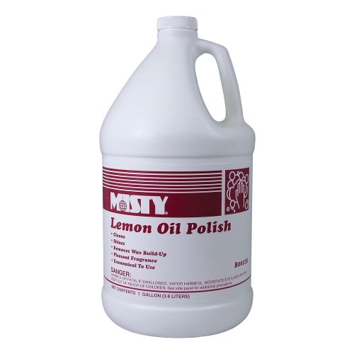 Misty Lemon Oil Polish For Wood 1 Gallon Pack 4 / cs