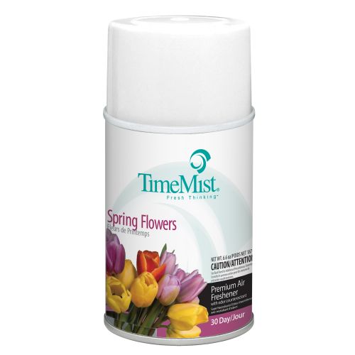 TimeMist Metered Air Freshener Spring Flowers 12 oz Aerosol Pack 12 / cs