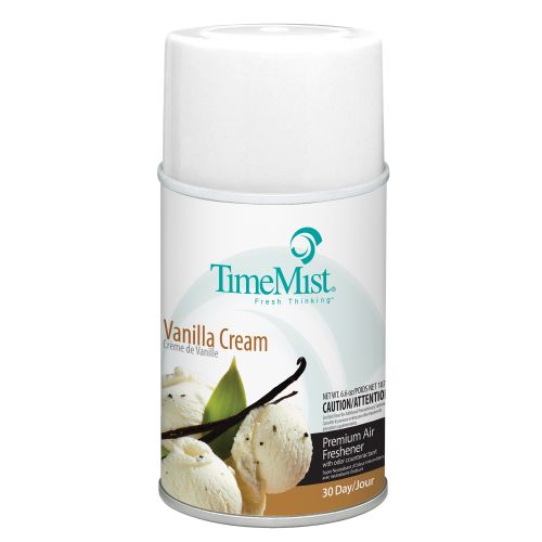 TimeMist Metered Air Freshener Vanilla Cream 12 oz Aerosol Pack 12 / cs