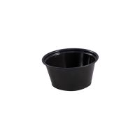Empress Plastic Portion Cup 3.25oz Black Pack 50 / 50 cs