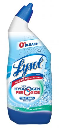 Lysol Power & Free Toilet Bowl Cleaner RTU Angle Neck Bottle Pack 12/24oz