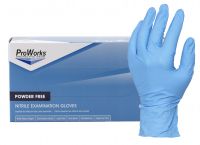 ProWorks Blue Nitrile Exam Gloves
