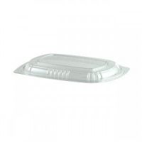 Anchor Packaging Clear 1-Compartment Dome Lid for MicroRaves M700 Platters Pack 250