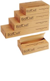 Bagcraft EcoCraft Interfolded Dry Wax Deli Papers NK8 Natural8 x 10 3/4 Pack 12/500