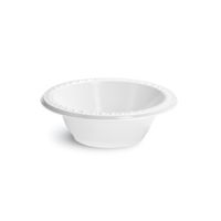 Chinet 12oz White bowl Heavyweight plastic Pack 8/125
