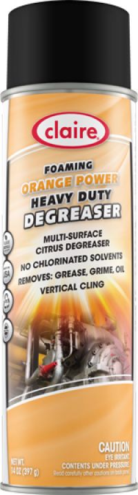 Claire Foaming Orange Power Degreaser Heavy Duty 15 oz Pack 12 / cs