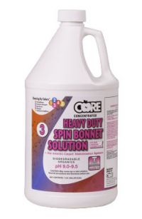 Core Products Heavy Duty Spin Bonnet Solution gallon Pack EA