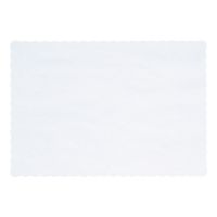 Hoffmaster White Classic Scallop Placemat 9.63 X 13.5 Pack 1000 / cs