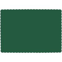 Lapaco Hunter Green Placemat Scalloped 9-1/2x14-1/2 Pack 1000