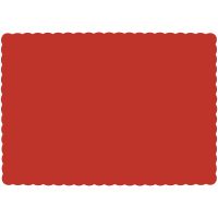 Lapaco Red Placemat Scalloped 9-1/2x14-1/2 Pack 1000