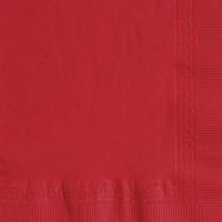 1/4 Fold 2-Ply Beverage Napkins 9.75''x9.75'', Pack, Red (200 Per Pack, 5 Packs)