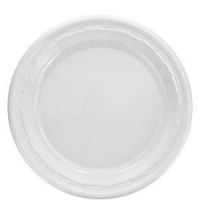 Plastic Plate White 10 1/4''