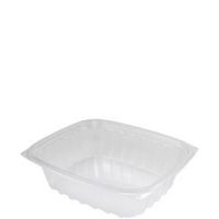 Single Compartment Container 24 oz Clear 7 1/2'' x 6 1/2'' x 2''