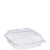 Hinged Container Large Clear 8 7/8'' x 9 3/8'' x 3''