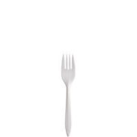 Fork Medium Weight White 6 1/8''