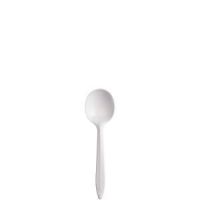 Soup Spoon Medium Weight White 5 5/8''