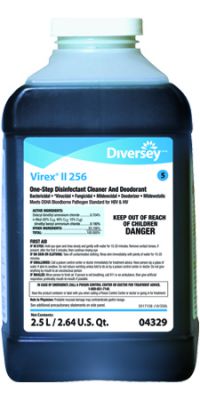 Virex II 256 Cleaner & Deodorizer One-Step Disinfectant J-Fill 2.5 L Pack 2 / cs