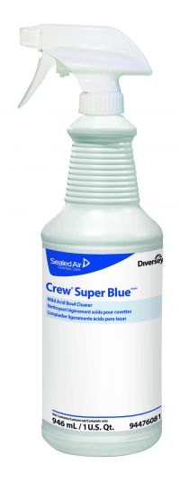 Crew Super Blue Bowl Cleaner Mild Acid 32 oz Pack 12 / cs