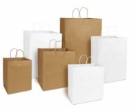 65# Jr. Mart Kraft Shopping Bag 13''x7''x13'', Natural, 250 Bags/Box