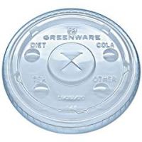 LGC12/20 X-Slot Flavor Buttons Cold Drink Cup Lid, Clear, 100/Pack