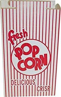Field Container 3.3 oz. Popcorn Container 6-1/2"x 2-9/16"x 9-5/8" Pack 250 / cs