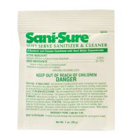 SANI-SURE Soft-Serve Sanitizer and Cleaner Pouch Pack 100/ 1oz