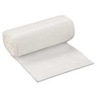 40 Gal. Low Density Can Liner 40''x46'' 0.8mil, White (10 Per Roll, 10 Rolls)
