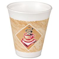 Cafe G Foam Cup 16 oz White With Cafe G design