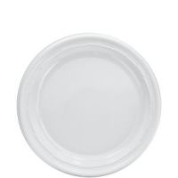 Impact Plastic Dinnerware Plate White 9''