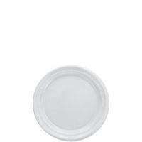 Plastic Plate White 6''