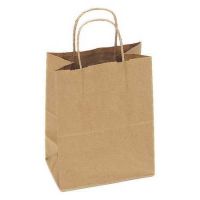 Tulsack 8x5x10 70#RNK Kraft Bag 80% Post 100% Recycled Green Label Pack 250