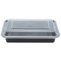 Tripak 8x6x1.5 Microwaveable Container Black Base Combo Pack Pack 150