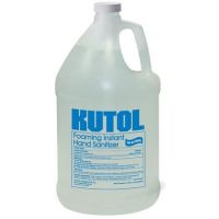 Kutol Foaming Hand Sanitizer (No Alcohol) Clear / Lt Linen Pour Top 1 Gallon Pack 4 / cs