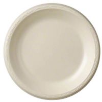Laminated Foam Plate 10.25'', Beige, 125/Pack