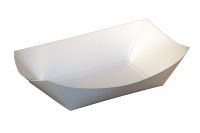 SQP 1/2lb White Food Tray Pack 1000