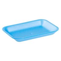 Cascades Plastics Blue Foam Tray 8-5/16x5-13/16x1-1/16 Pack 500