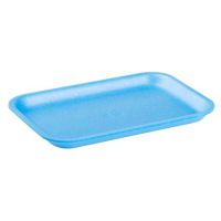 Cascades Plastics Blue Foam Tray 8-5/16x5-13/16x11/16 Pack 500